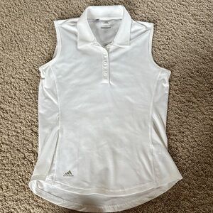 Adidas Women's White Sleeveless Golf Tank Top XS